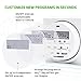 VIVOSUN 7 Day Programmable Digital Timer, UL Listed Heavy Duty Plug-in Outlet Timer, 115V 15A for Lamp, Heater, Humidifiers, Aquarium, and Other Indoor Devices White