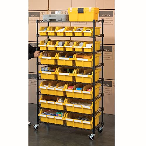 Seville Classics Commerical Grade NSFCertified Bin Rack Storage Steel