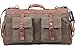 Iblue Canvas Leather Shoulder Handbag Weekender Bag Overnight #1858