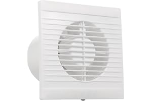 TOBBOMEY 110V Wall Mounted Exhaust Fan Kitchen Bathroom Ventilation Extractor US Plug Durable