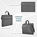 Plemo 13-13.3 Inch Waterproof Laptop Briefcase, 3 Layers Shockproof Padded Nylon Laptop Sleeve with Strap for MacBook Pro, MacBook Air, Notebook and Tablet