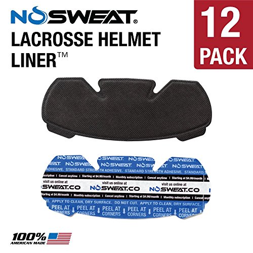 No Sweat Lacrosse Helmet Liner & Sweat Absorber (12 Pack)