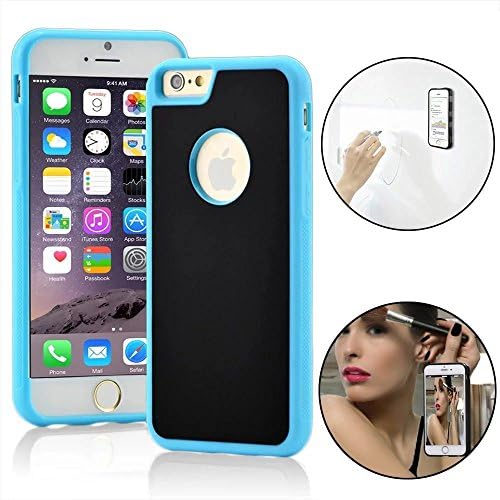 AIRY Anti Gravity Cover IPhone 7 / 6 / 6s Magical Nano Suction Holder Hands Free Car GPS Stick to Glass Whiteboards Tile and Any Surfaces Phone Case (Blue) 4.7 PRIME Sale Today