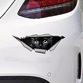 2pcs 7.87"x2.95", Black Cat Funny Decorative Car Stickers, Adhesive Sticker for Cars, Trucks, Motorcycles, Laptops, Indoor & Outdoor Use, Home Life Decoration Decal | #CZ152