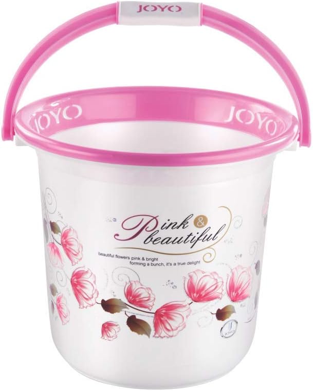 XSOURCE Joyo Better Printed Plastic Bathroom Printed Bucket for Home
