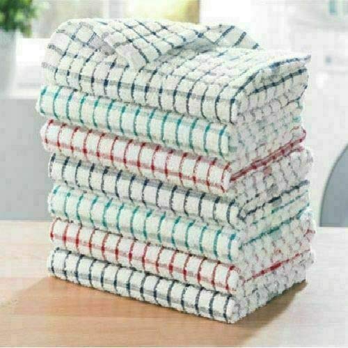 Vision Textiles Hotel Quality KITCHEN TERRY TEA TOWEL 100% COTTON SOFT TOUCH in Pack of 9