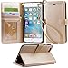Arae wallet case for iPhone 6s Plus / iPhone 6 plus [Kickstand Feature] PU leather with ID&Credit Card Pockets For Iphone 6 Plus / 6S Plus 5.5