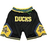 D-5 Men Basketball Shorts Mighty Ducks Sport Shorts Green/Black