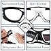 EverSport Protective Sports Goggles Safety Basketball Glasses for Adults with Adjustable Strap for Basketball Football Volleyball Hockey Rugby1601 (Black)