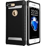 iPhone 7 Plus Case, ESR iPhone 7 Plus Case Hybrid Shockproof [Super Drop Protection]Rugged Case Tough Armor Bumper Case Cover for Apple iPhone 7 Plus 5.5 inches(Shielder Black)