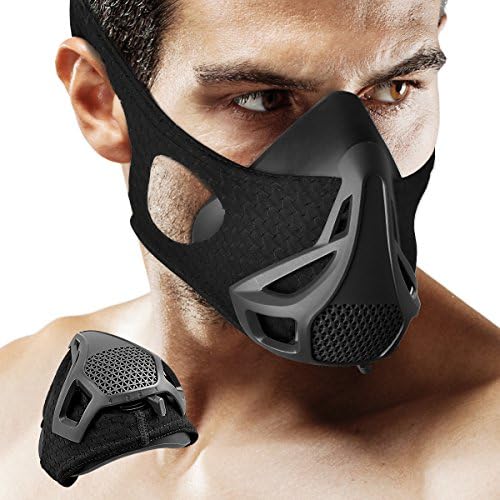 Training Mask - 4 Level Air Flow Regulator Sport Exercise Breathing Mask with High Altitude Elevation Effects for Running/Biking/ Fitness/Jogging
