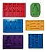 Lego Chocolate and Candy Molds, 6pc Deluxe Set of Various Sized Bricks and Lego Men / Robots, for Gummies, Hard Candy and More W Recipe and Idea Booklet, 100% Premium Food Grade Silicone By Happy Cook