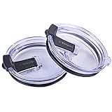 i-Kawachi Spill Proof Splash Resistant Lid for Yeti Rambler Rtic Ozark Trails Tumbler Cup 30 oz (2 pcs)