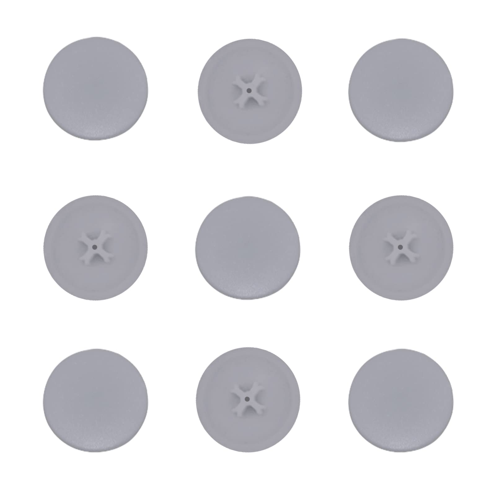 INCREWAY Snap-On Bifix Cover Caps, 200pcs Durable Plastic Screw Cover Caps Pozi Screw Cover Caps for Cabinet Wardrobe (Grey)