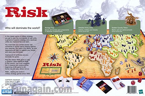 Risk 1998 Board Game With Army shaped Pieces by Parker Brothers