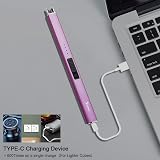 SUPRUS Electric Lighter Arc Windproof USB Rechargeable Purple view 7
