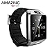 Amazingforless Bluetooth Touch Screen Smart Wrist Watch Phone with Camera - Gold