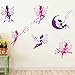 Cute Elf Fairy Pattern DIY Wall Stickers Living Room Nursery Baby's Room Decorative Mural Decal Decor Self Adhesive Home Decoration (Style 6)