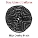BALABEAD 2mm Size Seed Beads 10000pcs/110 Grams in Box 12/0 Black Small Craft Seed Beads for Jewelry Making, Hole 0.6mm (Black)