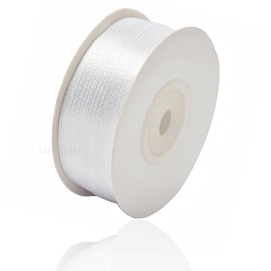 White Satin Ribbon 3mm, 91 Meters Solid Colors Fabric Ribbon for Crafting, Gift Wrapping, Balloons, DIY Sewing Project, Hair Bows and Cake Decoration — image 1