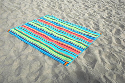 Wenosda Beach Towel Clips Blanket Picnic Fasten Pegs Set for Camping Travel & Beach Day (green + blue) - Thumbnail 6