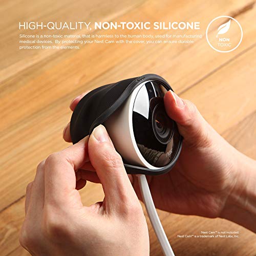 image for elago Nest Cam Outdoor Cover [All Weather Protective Cover][Dark Brown