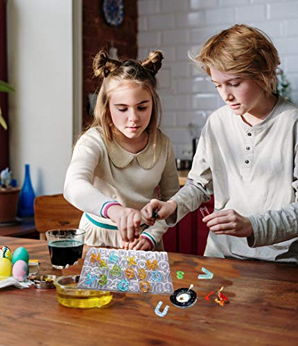 Alphabet Number Resin Molds Set SWBONBON Molds Letter Backwards Epoxy Resin Casting with Silicone Sheets and Accessories, Tools Durable for Making Jewelry Pendant and DIY Craft Keychain