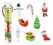 Safari Ltd. Christmas Designer TOOB - 8 Detailed Figurines: Christmas Tree, Stocking, Candy Cane, Ornament, Snowman, Sleigh, Gifts, and Santa - Educational Toy Figures For Boys, Girls & Kids Ages 3+
