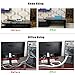 Cable Bundler Organizer Flexible & Expandable Cable Management Sleeve Coiled Tube Cable Collector- Dia. 0.87 Inch 9.5 Foot Length Black