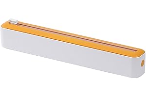 PP Plastic Wrap Dispenser with Cutter, Aluminum Tin Foil Dispenser, Cling Wrap Film Slide Cutter Compatible for Wax Paper and