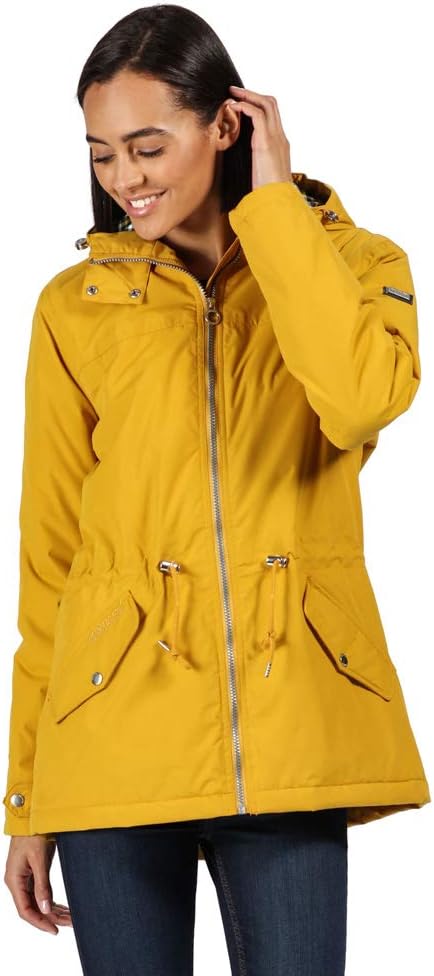 RegattaWomens Brigid Waterproof Insulated Hooded Jacket - Mustard Seed