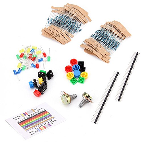 LAFVIN Electronics Component kit with resistors,Pin Header,LEDs, Switch, Potentiometer,for Arduino MEGA2560 - Thumbnail 2