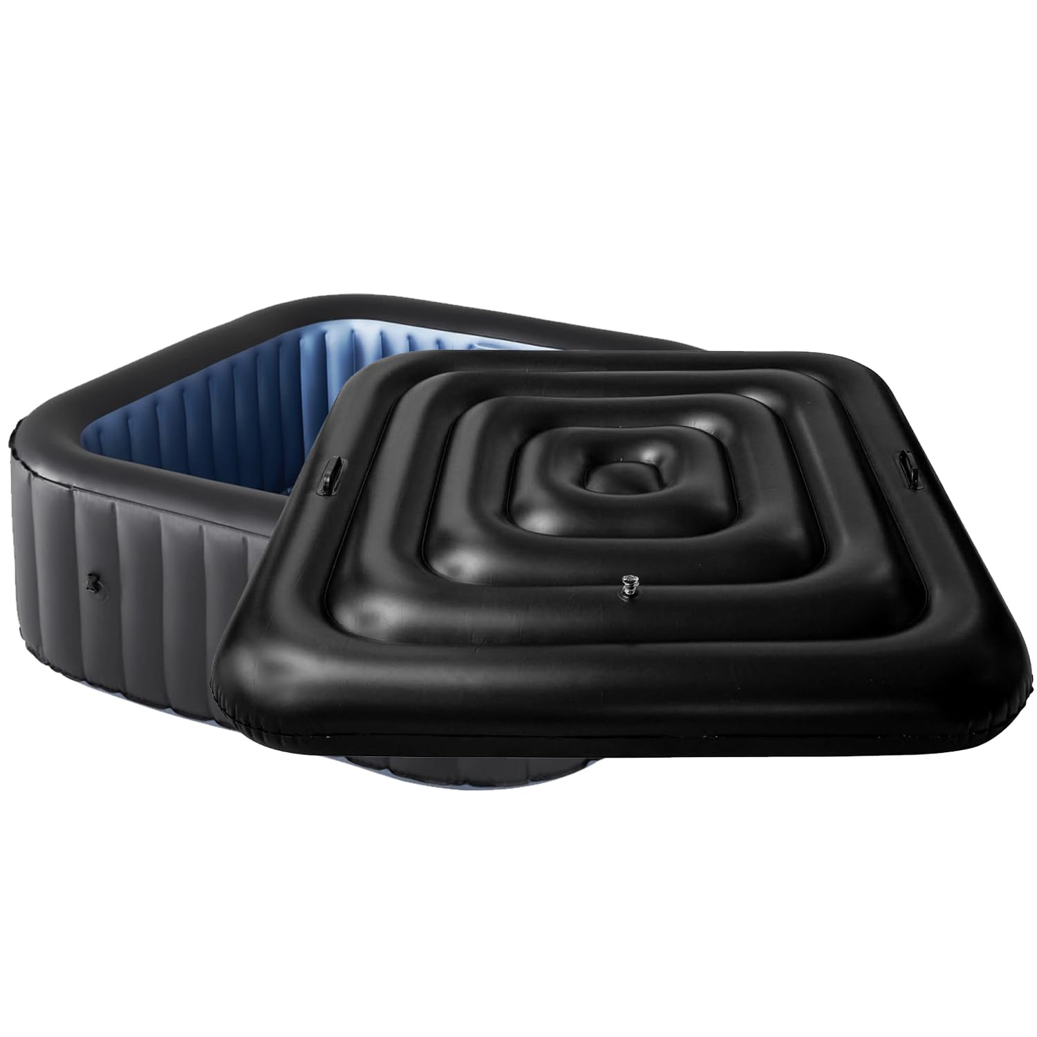 Photo 1 of 4.2Ft Inflatable Hot Tub Cover,Energy Saving Lid for Square Hot Tub,Windproof Rain-Proof Cover Protector for Hot Tubs SaluSpa Coleman Spa