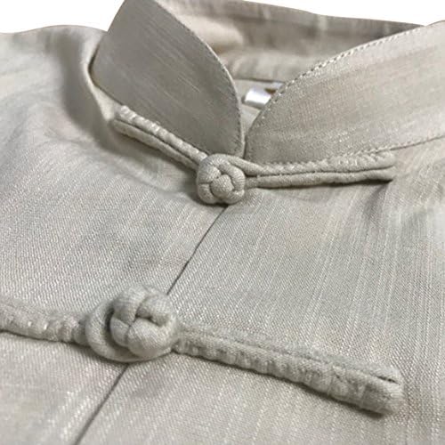 BlueSkyDeer Unisex's Tai Chi Uniform Kung Fu Outfit Can Be Customized Beige XL