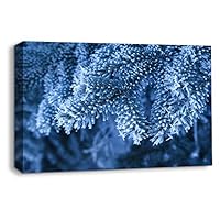 Canvas Wall Art Snowy Day Canvas Prints Home Artwork Decoration for Living Room,Bedroom - 12x18 inches