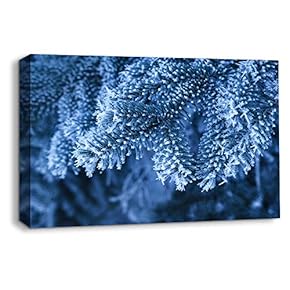 Canvas Wall Art Snowy Day Canvas Prints Home Artwork Decoration for Living Room,Bedroom - 12x18 inches