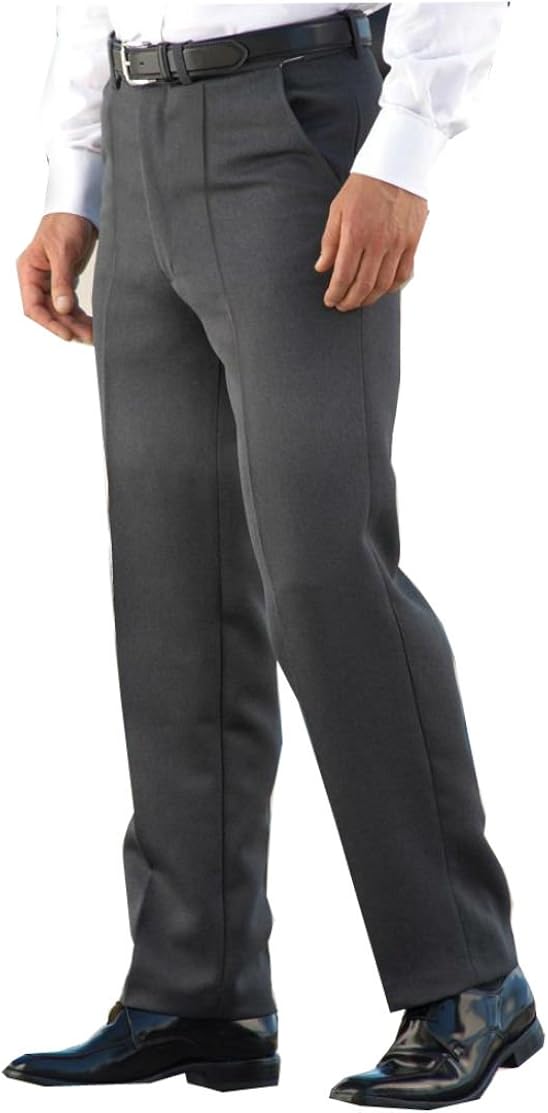 Mens Stretch Waistband Cavalry Twill SELF Adjusting Flexible Waist