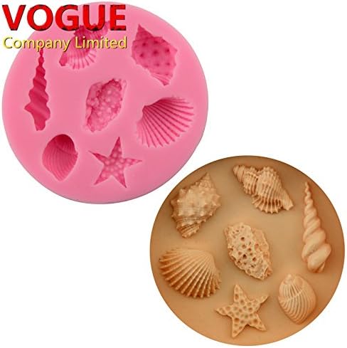 Market Yard Sea Shell Shape Chocolate Silicone Moulds Fondant Cake Decoration Mold