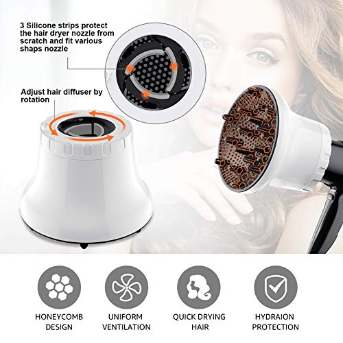 Universal Hair Diffuser Hair Dryer Diffuser Attachment For Curly Wave ...