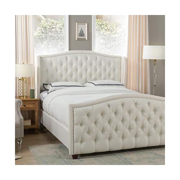 Jennifer Taylor Home 5213038572 Marcella Collection Queen Wingback