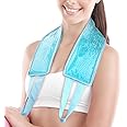 NEWGO Ice Pack for Neck Pain Relief, FSA or HSA Neck Ice Pack Wrap for Cervical Pain Relief, Office Pressure, Sports Injuries, Swelling - 24.8" x 4.13"
