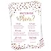 What's On Your Phone - Party Game - Bridal Shower - Baby Shower - Pink and Gold Heart Confetti (50-Sheets)