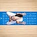NewMe Fitness Instructional Yoga Mat, Blue, Printed w/ 70 Illustrated Poses, 24″ Wide x 68″ Long, for Women & Men : Non Slip, Eco Friendly PVC, Non Toxic : for Home or Gym : 5mm Thickthumb 2