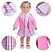 WensLTD Clearance! Cute Sweater Outfit Reindeer Snowman Sweater & Cap For 18 inch American Girl Doll (Pink)