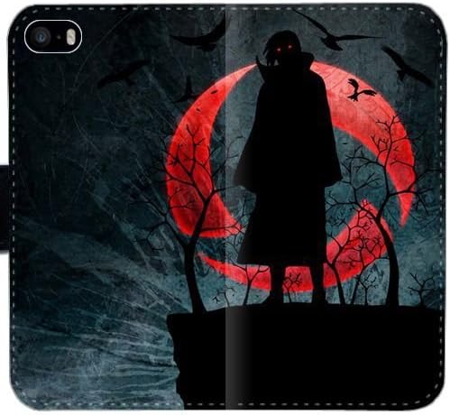 Naruto Shippuden Uchiha Itachi Sharingan Qkd M3A4C iPhone 6 6S Plus 5.5 Leather Wallet Case wVKhfP Protective Customized Cell Phone Flip Case