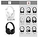 Studio 3 Ear Cushions Memory Foam Replacement Earpads Ear pad for Beats Studio 2.0 B0500 / B0501 & Studio 3.0 Wired/Wireless Bluetooth Headset Over-Ear Headphones,1 Pair,Protein Leather (Black)