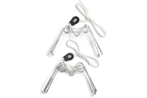 Display Buddie 2 Pack Adjustable Plate Hanger for Plates, Platters, Bowls, Tiles, Art, & Oval, Square, Rectangular Objects for Wall Décor (Large)