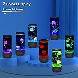 Cosney Jellyfish Lava Lamp with Bluetooth & White