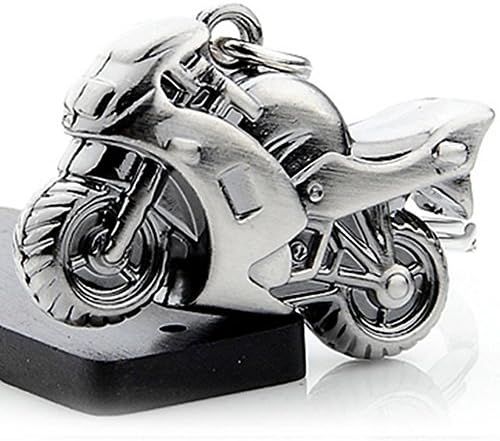 Enlive Cool Stainless Steel Motorcycle Keychain Essential Keyring Box for Father's Day