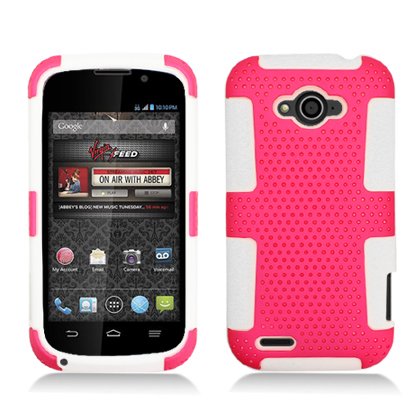 AIMO Progressive Hybrid Gummy Mesh Defense Case for ZTE Reef N810 [Virgin Mobile]